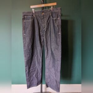 Men's Sean John Dark Denim Wide Legged Loose Fit Jeans Size 40 x 32